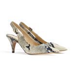 Unleash Your Wild Side: River Python-Effect Slingbacks by Khaite